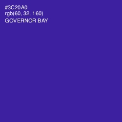 #3C20A0 - Governor Bay Color Image