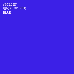 #3C20E7 - Blue Color Image
