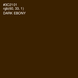 #3C2101 - Dark Ebony Color Image