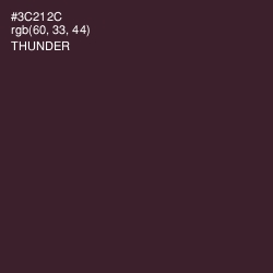 #3C212C - Thunder Color Image