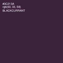 #3C213A - Blackcurrant Color Image