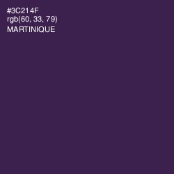 #3C214F - Martinique Color Image