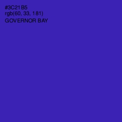 #3C21B5 - Governor Bay Color Image