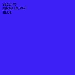 #3C21F7 - Blue Color Image