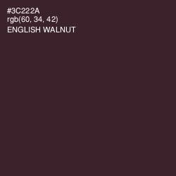 #3C222A - English Walnut Color Image