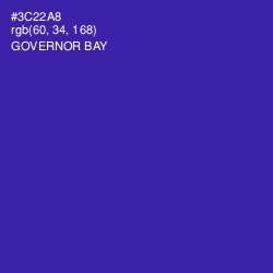 #3C22A8 - Governor Bay Color Image