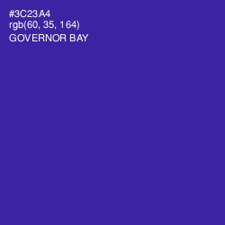 #3C23A4 - Governor Bay Color Image