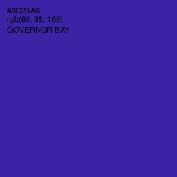 #3C23A6 - Governor Bay Color Image