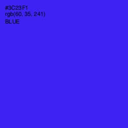 #3C23F1 - Blue Color Image