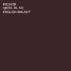 #3C242B - English Walnut Color Image