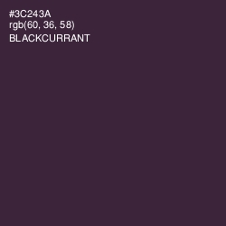 #3C243A - Blackcurrant Color Image