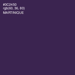 #3C2450 - Martinique Color Image