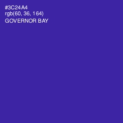 #3C24A4 - Governor Bay Color Image