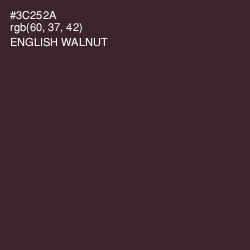 #3C252A - English Walnut Color Image