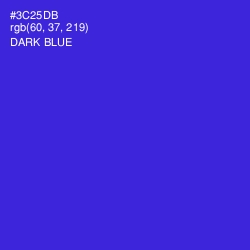 #3C25DB - Dark Blue Color Image