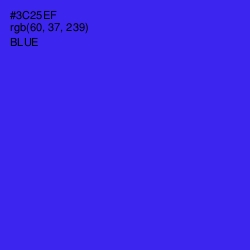#3C25EF - Blue Color Image