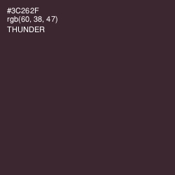 #3C262F - Thunder Color Image