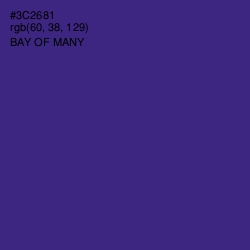 #3C2681 - Bay of Many Color Image