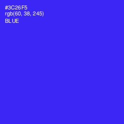 #3C26F5 - Blue Color Image