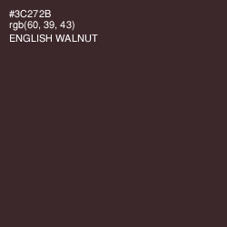 #3C272B - English Walnut Color Image