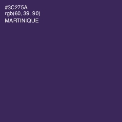 #3C275A - Martinique Color Image