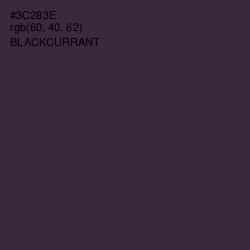 #3C283E - Blackcurrant Color Image