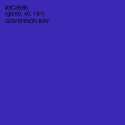 #3C28B5 - Governor Bay Color Image