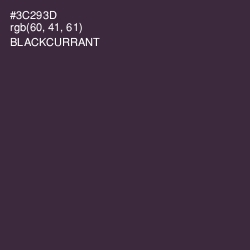 #3C293D - Blackcurrant Color Image