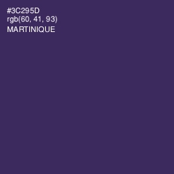 #3C295D - Martinique Color Image