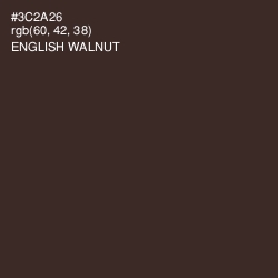 #3C2A26 - English Walnut Color Image