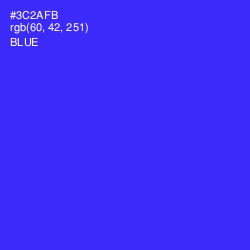 #3C2AFB - Blue Color Image