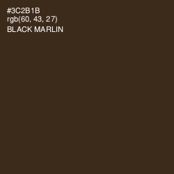 #3C2B1B - Black Marlin Color Image