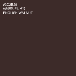 #3C2B29 - English Walnut Color Image