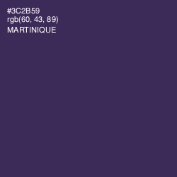 #3C2B59 - Martinique Color Image