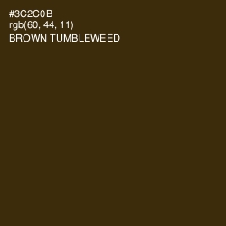 #3C2C0B - Brown Tumbleweed Color Image