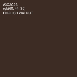 #3C2C23 - English Walnut Color Image