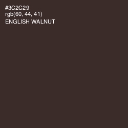 #3C2C29 - English Walnut Color Image