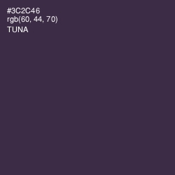 #3C2C46 - Tuna Color Image
