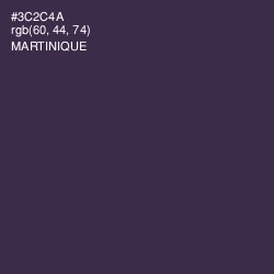 #3C2C4A - Martinique Color Image