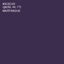 #3C2C4D - Martinique Color Image