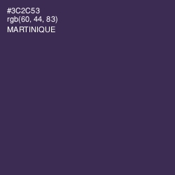 #3C2C53 - Martinique Color Image