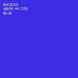 #3C2CE5 - Blue Color Image