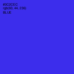 #3C2CEC - Blue Color Image