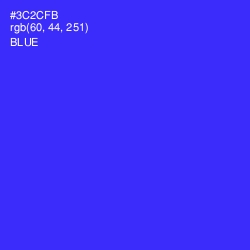 #3C2CFB - Blue Color Image