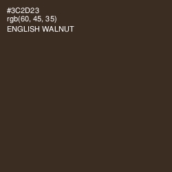 #3C2D23 - English Walnut Color Image