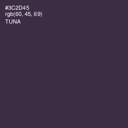 #3C2D45 - Tuna Color Image