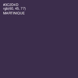 #3C2D4D - Martinique Color Image