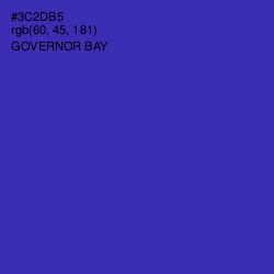 #3C2DB5 - Governor Bay Color Image