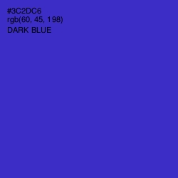 #3C2DC6 - Dark Blue Color Image