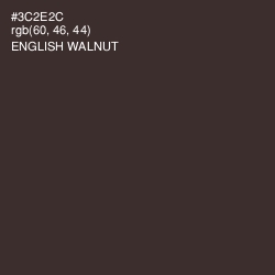 #3C2E2C - English Walnut Color Image